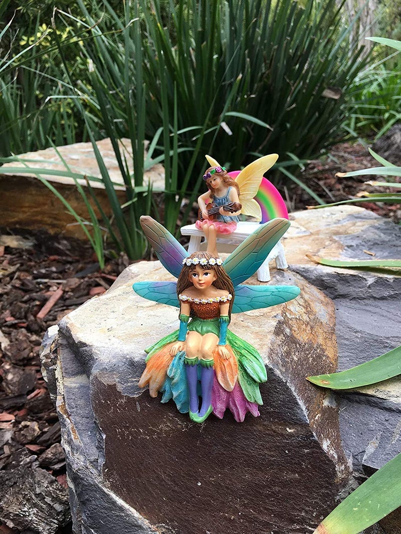 GlitZGlam Daisy The Gorgeous Miniature Fairy for Your Fairy Garden/Miniature Garden - Image 5